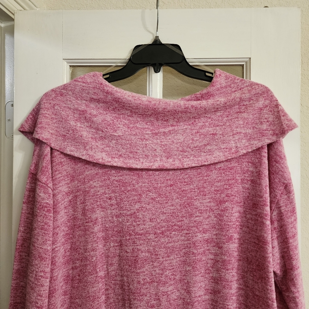 Dear Scarlett Lounge Set Plus 2X Pink Cowl Neck Buttery Soft Travel Loungewear - Picture 7 of 16